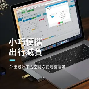 【ANTIAN】六合二 Type-C多功能HUB轉接器 傳輸擴充集線器 筆電轉接頭(USB3.0轉換器筆電直插擴展塢)