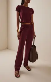 [Éterne] Cotton-Blend Lounge Pants