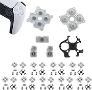 10 Sets Silicone Conductive Rubber Pads Replacement for Playstation 5 PS5 Controller Parts for BDM-020 DualSense 5 L1 R1 L2 R2 Adhesive Button Changing Keypad Repair Replacement Part Tool Kit(2.0)