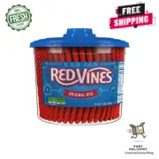 RED VINES Twists Original Red Licorice Bulk Candy Jar 5 lbs. - FREE SHIPPING