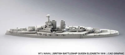 Queen Elizabeth - 1916 - UK Royal Navy - Pre Dreadnought Era - Wargaming - Axis