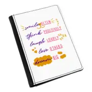 Smile Often Think Positively Laugh Loudly Passport Holder Cover Case Wallet