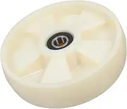 JEWEDECO Heavy Duty Pallet Jack Rollers 200mm Nylon Wheel Ball Bearings 47mm Axle for Pallet Jack Truck