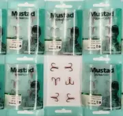 100 Mustad KVD-Elite RED Triple-Grip 1X Treble Hooks Size 8 TG76NP-RB UltraPoint