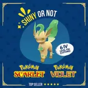 Leafeon Shiny or Non ✨ 6 IV Competitive Customizable Pokémon Scarlet Violet