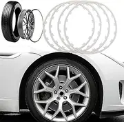 Anti-Collision Anti-Scratch Car Refit Trims Kit,Rim Protectors for Alloy Wheels,16 to 20 Inch,Alloy Repair Kit, Alloy Wheel Rim Protectors,Alloy Protectors,16 inch,White