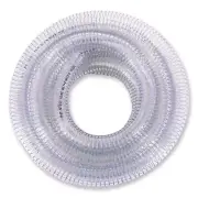 DAVCO 1-1/4" ID x 10 ft PVC Reinforced Tubing With Spiral Steel Wire, High Pr...