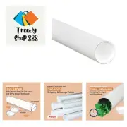Shipping Tubes 3"L x 24"W, 24-Pack | Cardboard Mailing Tube for Packing, Ship...