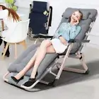 Sun Lounge Folding Lounger Camping Zero Gravity Chair Outdoor with Cushion