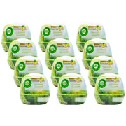 12PK Airwick Essential Oils Scented Gel 180G Air Freshner Refreshing Lemongrass