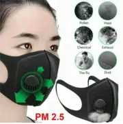 5 x Anti Air Pollution Face Mask Respirator PM2.5 Washable Face Masks