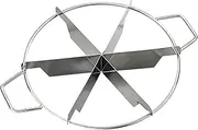 Whole Pie Cutter,Cake Divider Pie Cutter Stainless Steel - 6/7/8 Portion Pastry Cheese Pizza Tool with Side Handles, Kitchen Gadgets for- Precise and Even Division