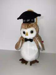 Ty Beanie Baby Wisest The Owl Class Of 2000 NEW WITH TAGS