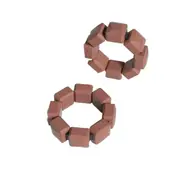 Pair of Silicone Wrist Ankle Weights Unisex Strength Training Set for Walking Running Gym-Brown