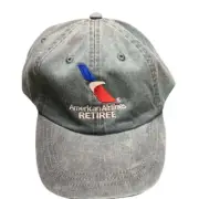 American Airlines Retiree Midnight Blue New Logo Embroidered Adjustable Cap Hat