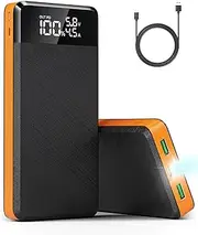 Portable Charger Power Bank 26800mAh, USB C 22.5W PD3.0 QC4.0 Fast Phone Charging, 4.5A High Speed, 3 Outputs & 3 Inputs, Flashlight, LED Display, External Phone Battery Pack for iPhone iPad Andriod