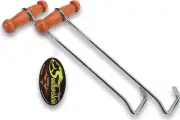 10-Inch Boot Hook with Wrap-Around Design & Flat Ends for Easy Boot Looping