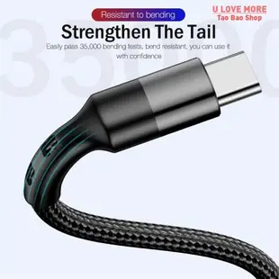 USB C To USB Type C Cable 100W 60W PD Fast Charger Cord Usb