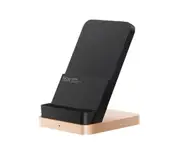 55W Vertical Air-cooled Wireless Charger Max Flash Charging Qi Stand Horizontal For Xiaomi 10 Pro For iPhone - Black