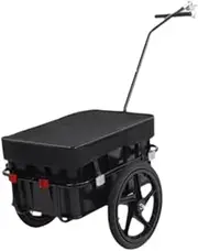 Oshhni Bike Cargo Trailer with Wheels Versatile Detachable Bike Wagon Trailer Convenient Bike Trailer Utility Cart for Trips Camping