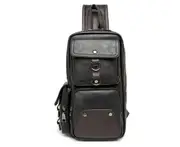 B43 One Shoulder Chest Bag Casual Fanny Pack Oblique Back Backpack for Men