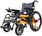 Deluxe folding electric wheelchair - portable electric wheelchair - light elderly four-wheeled smart double-shift wheelchair portable