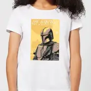 The Mandalorian Art Poster Women's T-Shirt - White