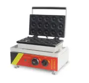 110V Electric Donut Maker Waffle Machine Doughnut Making Machine 15 Donuts