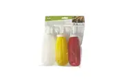 15 x PLASTIC SAUCE BOTTLE COLOR SQUEEZE BOTTLES 15X5CM CONDIMENT DISPENSER KITCHEN