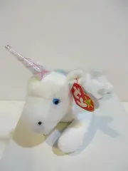 BEANIE BABIES - MYSTIC / UNICORN WITH PINK HORN & MULTI-COLORED MANE