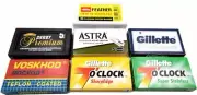Astra-Derby-Feather-Voskhod 40 Quality Double Edge Razor Blades Sampler 7 brands