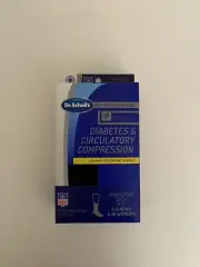 Dr Scholl’s Black Compression Socks Size 4-10 women 3-9 Men