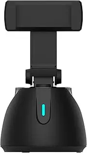 ortable All-in-one Auto ing Selfie Stick, 360° Rotation Auto Face Tracking Object Tracking for P Vlog Live Video Record Camera Phone Holder Black One Size