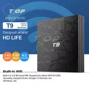 NEW T9 Android Box 9.0 TV BOX 2G/4G+16G/32G/64G A53 4K
