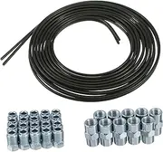 Gatuida 2 Pcs Vehicle Brake Coil Brake Tools Curtain Track Brake Bleeder Brake Tube Replacement Lines Brake Line Tubing Coil Fitting Brake Hose Brake Cable Cars A3 Steel Army Green