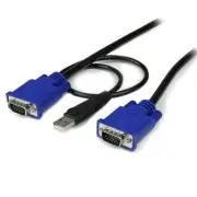 StarTech 15 ft 2-in-1 Ultra Thin USB KVM Cable SVECONUS15