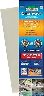 Gator Patch Kayak Keel Guard - Keel Strip Form - Protects and Repairs Vulnerable Kayak Keel Contact Points - DIY Installation - Prep, Peel and Stick - Easy to Use - USA Made