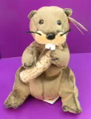 LUMBERJACK THE BEAVER TY BEANIE BABY BABIES BORN 2003