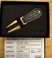 Lamb Crafted 6 Under Divot Tool Halloween 2023 NEW Golf Only 150 Made