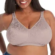 [Playtex] Women's 18 Hour Ultimate Lift and Support Wire Free Bra, Warm Steel,36D