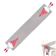 Christmas Table Runner Long Seasonal Winter Xmas Party Home Kitchen Dining Room Decor -Grey