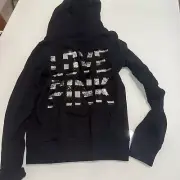 Victorias Secret Pink Black NEW Sequin Hoodie Jacket Size S Small Rare Vs14