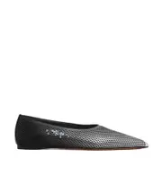 degradé-effect mesh ballerina shoes 36,41 Black