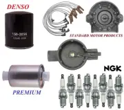 Tune Up Kit Oil Fuel Filters Cap Wire Spark Plugs For GMC V3500 V8 7.4L; FI 1989
