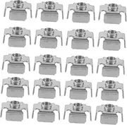SOESFOUFU Multi-function Metal Threaded Inserts Nuts for Square Tubing 50pcs Set Long Lasting Anti-wear Easy Installation
