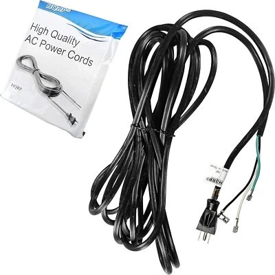 HQRP AC Power Cord for Hoover H-46583044 SteamVac Carpet Cleaner Washer Vacuum