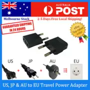 US / AU to EU AC Power Plug Adaptor Travel Converter