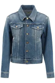 [GOLDEN GOOSE] GOLDEN GOOSE short denim jacket 42 Blue