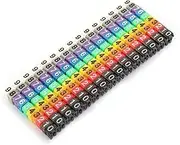0-9 Wire Cord Cable Marker set,plastic color-coded cables,Wire Digital Numbering Marker Tube,Cable Marker Colorful,for Electrical Cord Management fix cables(150PCS KCM-1.5MM 1.5 square)