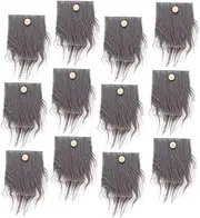 48pcs Dwarf Beards for Gnome Dolls Fake Mustache Set Gnome Making Supplies Faux Beard Artificial Material